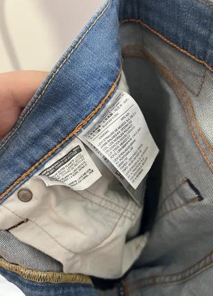 Levi's 511 32/32 мужские джинсы светло синего цвета7 фото