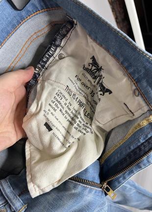 Levi's 511 32/32 мужские джинсы светло синего цвета6 фото