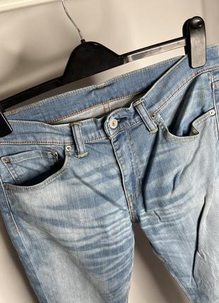 Levi's 511 32/32 мужские джинсы светло синего цвета4 фото