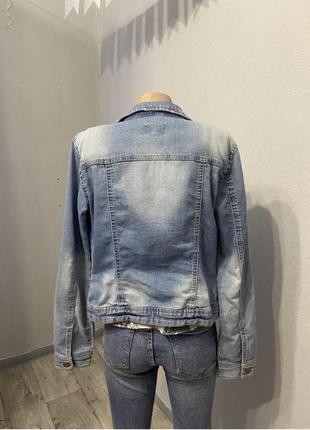 Стильный базовый джинсовый пиджак от only, размер 446 фото