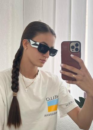 Солнцезащитные очки женские в стиле прада prada polarized коллекция 2023🔝9 фото