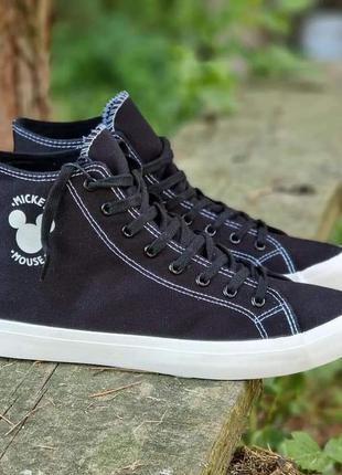 Высокие итальянские джинсовые коттоновые кеды yourturn disney unisex 43 -44 размер2 фото