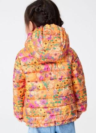 Яркая брендовая стильная теплая демисезонная куртка для девочки next4 фото