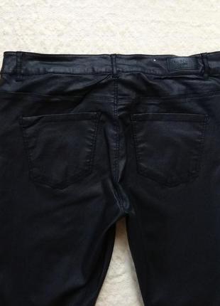 Стильные черные джинсы скинни под кожу vero moda, 16 размер.5 фото