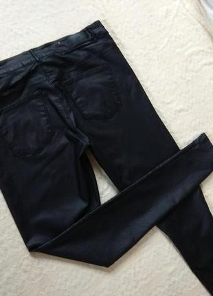 Стильные черные джинсы скинни под кожу vero moda, 16 размер.6 фото