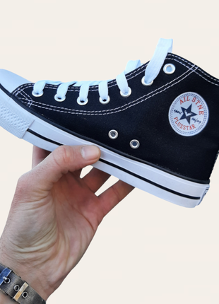 Кеди кросівки в стилі класичних чорний converse