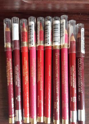 Контурные карандаши для губ loreal и maybelline