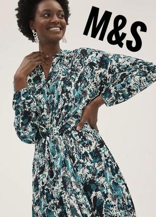 Платье рубашка    m&s collection midi dress collection