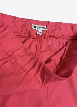 Рожеві віскозні короткі шорти однотонні3 фото