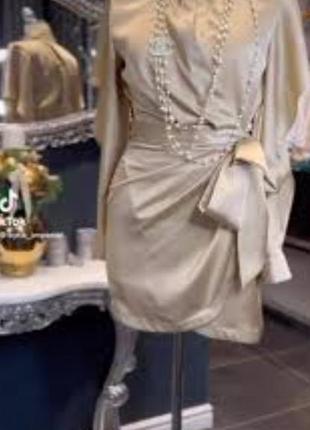Гламурна сукня плаття драпіровка бренд prettylittlething7 фото