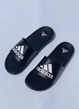 Шльопанці slippers adidas black2 фото