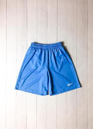 Мужские синие спортивные футбольные шорты nike dri-fit найк. размер xs s