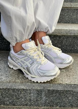 Кроссовки женские asics gel-kayano 14 silver/white