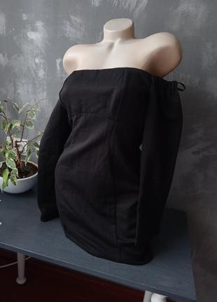 Классическое, черное, короткое платье 👗asos