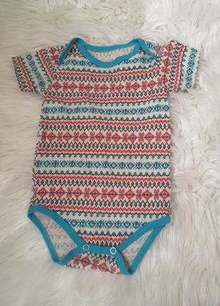 Боді 9-12 місяців дитячий боді з коротким рукавом на 74 зріст