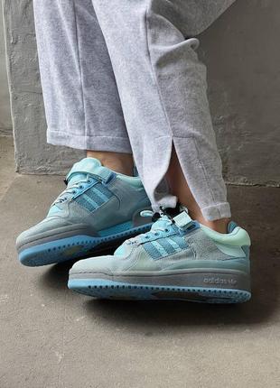 Кроссовки adidas forum low x bad bunny light blue