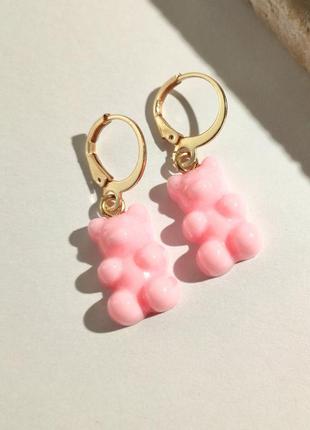 Серьги мишки тедди