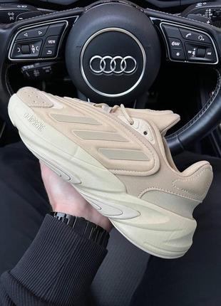 Мужские кроссовки adidas ozelia originals beige4 фото
