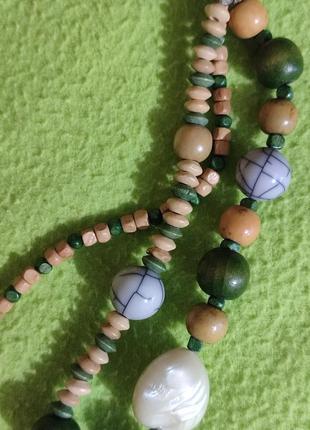 Ожерелье бусы в стиле бохо этно стиль 3