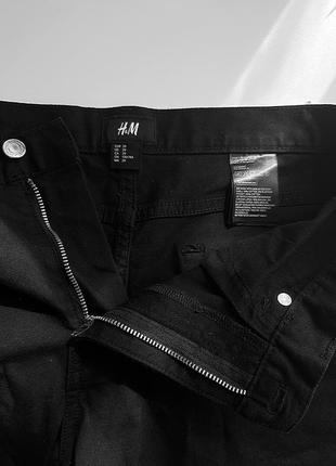 Стильные черные катоновые шорты от h&amp;m5 фото