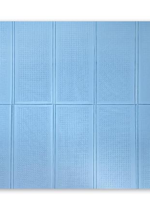 Однотонний складний килимок, коврик, 1500 х 2000 х 10мм, блакитний2 фото