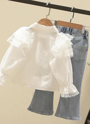 Красивый наборный комплект ✨ блуза и джинсы2 фото