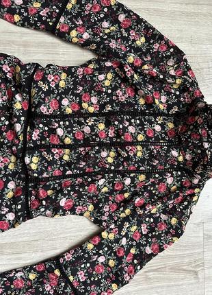 Новое платье из шифона в цветочки h&amp;m 34 zara mango6 фото