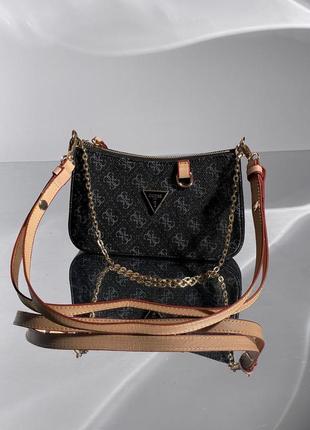 Сумка guess mini bag black/bluе