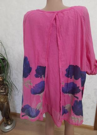 Бохо туніка блуза сорочка етео стиль бавовна6 фото
