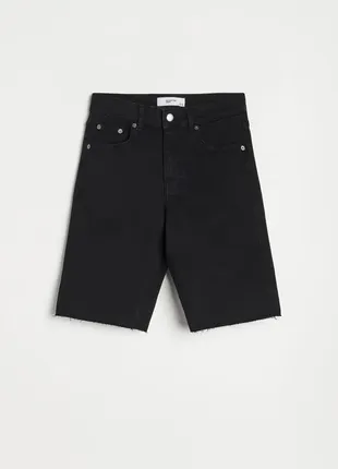 Черные джинсовые шорты reserved2 фото