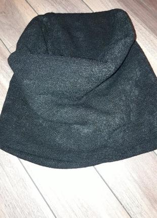 Чёрный шарф- снуд2 фото