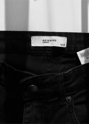 Черные джинсовые шорты reserved6 фото