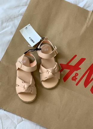 Босоножки детские, красивые сандалии h&amp;m, летняя обувь для девочки