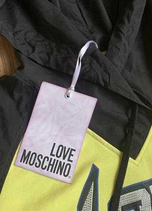 Оригінальне нове худі love moschino з коротким рукавом7 фото