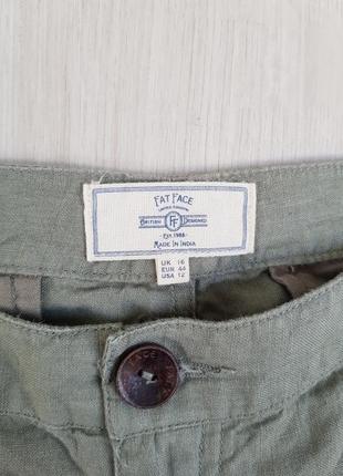 Качественные брендовые брюки чистый лен fat face5 фото