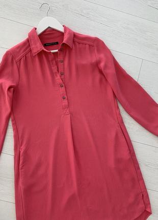 Рожева сукня -рубашка4 фото