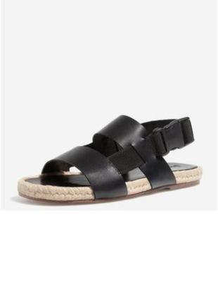 Кожаные мужские сандалии, босоножки черные 42-43 stradivarius оригинал