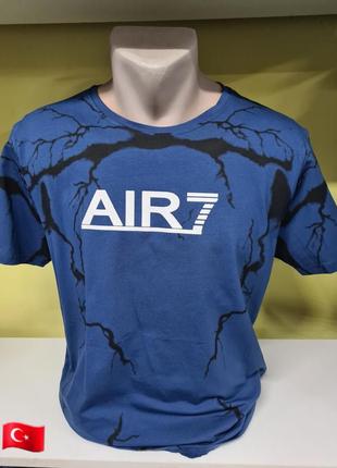 Футболка чоловіча air 7, чоловіча футболка з принтом, футболка , чоловіча футболка, футболка чорна