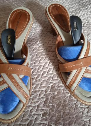 Красивые босоножки полностью из натуральной кожи и льна, tommy GU9 hilfiger2 фото