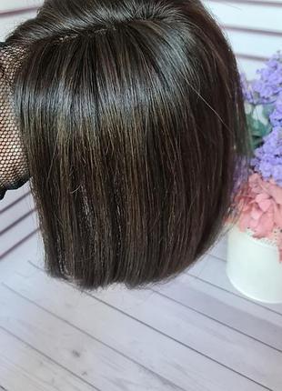 Накладка полупарик топпер 100% натуральный волос