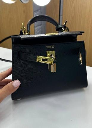 Сумка кожаная в стиле hermes kelly mini 19:12 см2 фото