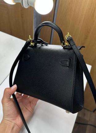 Сумка кожаная в стиле hermes kelly mini 19:12 см5 фото