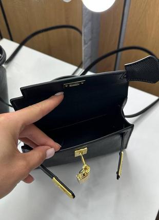 Сумка кожаная в стиле hermes kelly mini 19:12 см4 фото