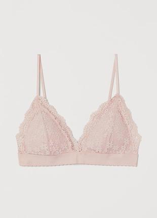 Браллет h&m padded lace bra - s3 фото