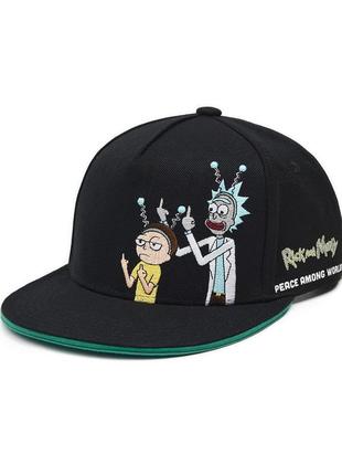 Чоловіча бейсболка кепка cropp з вишивкою rick and morty рік та морті