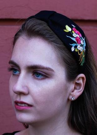 Ободок з вишивкою