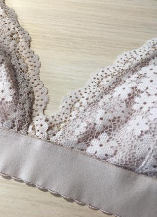 Браллет h&m padded lace bra - s8 фото