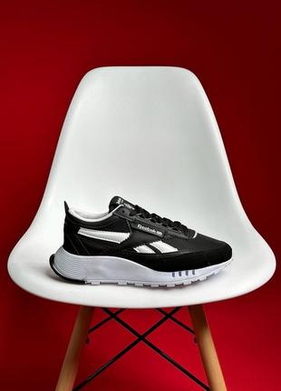 Кроссовки reebok legacy black/white2 фото