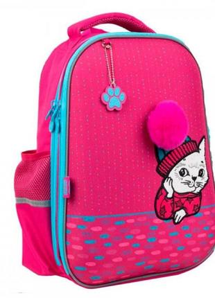 Рюкзак шкільний education cute cat напівкаркасний gopack go21-165m-21 фото