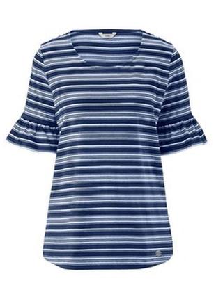 Смугаста блуза в стилі oversize від tchibo (німеччина), розмір наш 48-50 (40/42 євро)3 фото